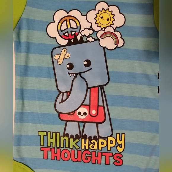 🔥SALE🔥 So So Happy "Think Happy Thoughts" Baby Girls Onesie NWT Size 18-24M - Picture 2 of 4